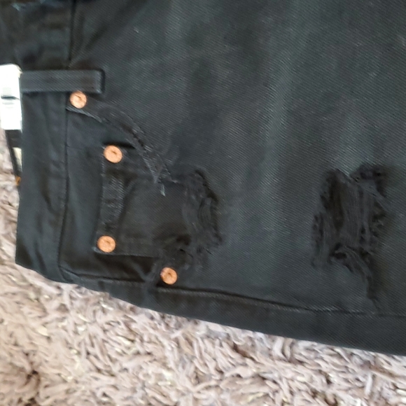 Levi's Premium 501 Distressed High Rise Jean Shorts - Picture 8 of 15